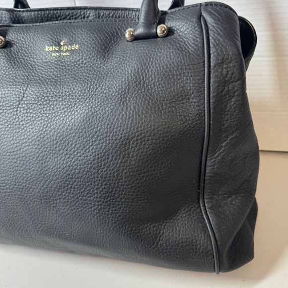 Kate Spade New York Black Leather Tote Bag - Picture 5 of 16